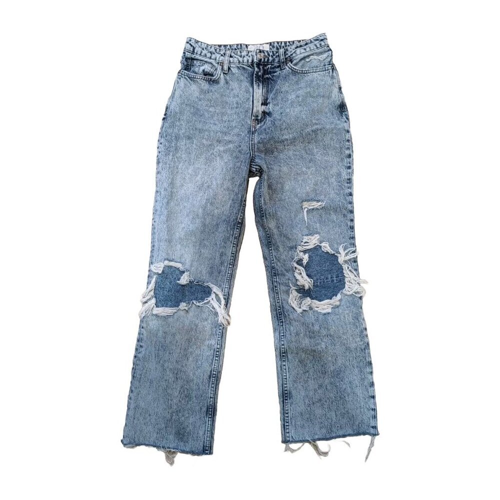 We The Free People‎ Distressed My Own Lane Classic Straight Leg 30 Jeans Light
